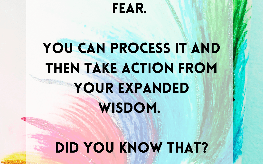 Fear. Process it. Then take action from your wisdom.